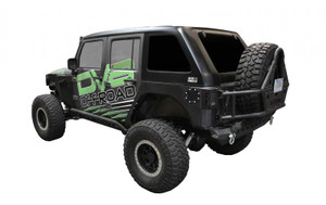 DV8 Offroad 07-18 Jeep Wrangler JK 1 Piece Fast Back Hard Top 4 Door