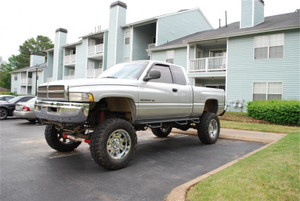 N-Fab Nerf Step 97-01 Dodge Ram 1500/2500/3500 Quad Cab 6.4ft Bed - Gloss Black - Bed Access - 3in