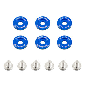 Mishimoto Small Fender Washer Kit (6pcs) - Blue