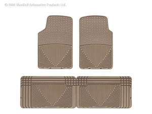 WeatherTech 91-04 Isuzu Rodeo Front and Rear Rubber Mats - Tan