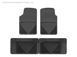 WeatherTech 91-04 Isuzu Rodeo Front and Rear Rubber Mats - Black