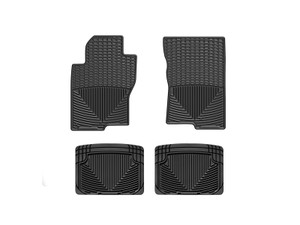 WeatherTech 99+ Nissan Frontier Front and Rear Rubber Mats - Black