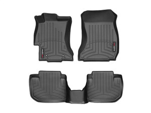 WeatherTech 12+ Subaru Impreza Front and Rear Floorliners - Black