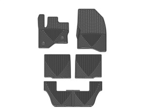 WeatherTech 09+ Ford Flex Front/Rear/and Rear Rubber Mats - Black