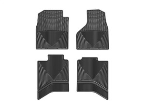 WeatherTech 12-15 Dodge Ram Truck 1500 Front and Rear Rubber Floor Mats - Black