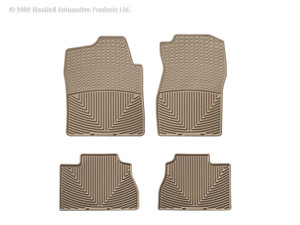 WeatherTech 07 Chevrolet Silverado Front and Rear Rubber Mats - Tan
