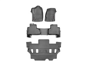 WeatherTech 2015 Chevrolet Tahoe Front Rear Rear Floor FloorLiners - Black