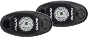 Rigid Industries A-Series Light - Black - Low Strength - Blue - Set of 2