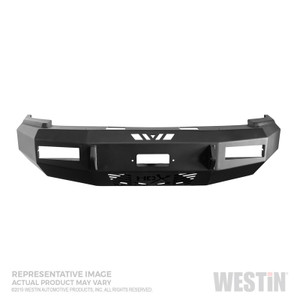 Westin 19-20 Ram 2500/3500 HDX Front Bumper - Textured Black (With Sensors)