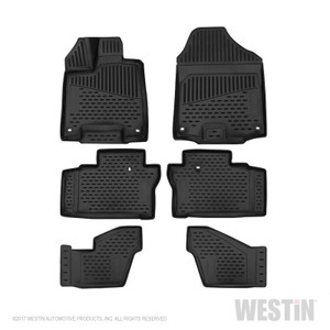 Westin 2016-2018 Honda Pilot (7 passenger) Profile Floor Liners 6pc - Black