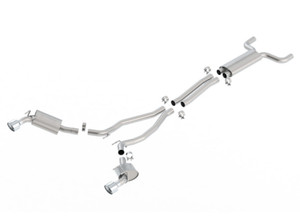 Borla 10-13 Chevy Camaro SS 6.2L Single Round Tip Touring Cat Back Exhaust w/ Single Split Rear Exit