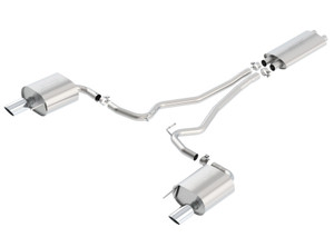 Borla Touring Cat Back 15-17 Ford Mustang 3.7L V6 MT/AT 2.25in Pipe 4in Single Round Rolled Tips