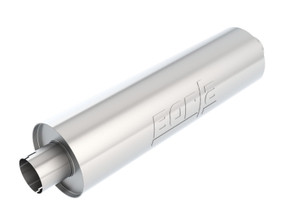 Borla Heavy Duty (Truck) Muffler - 3in Center-Center 24in x 6.75in Round (Notched)