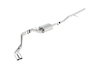 Borla S-Type Cat-Back 14 Silv/Sierra 1500 Crew Cab Standard Bed 153in WB Side Exit Exhaust