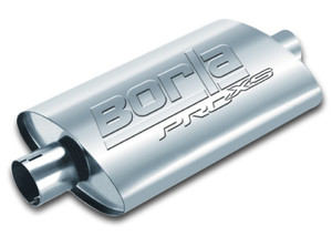 Borla Universal Pro-XS Oval 2.5in Inlet/Outlet Center/Center Notched Muffler