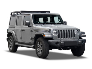 Jeep Wrangler JL 4 Door (2018-Current) Slimline II 1/2 Roof Rack Kit - by Front Runner Jeep Wrangler JL 4 Door (2018-Current) Slimline II 1/2 Roof Rack Kit - by Front Runner