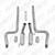 MBRP 05-09 Ford Mustang GT 4.6L Dual Split Rear Race Version AL/ 3in Cat Back Exhaust System