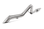 MBRP 2018 Jeep Wrangler JL 2.5in Single Rear Exit Cat Back Exhaust - T304