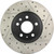 StopTech Power Slot 09-10 Audi A4/A4 Quattro / 08-10 A5 / 10 S4 Front Left Drilled & Slotted Rotor