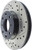 StopTech 96-00 Honda Civic DX/HX Coupe/90-00 Civic DX/LX Sedan Slotted & Drilled Left Front Rotor