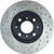 StopTech 96-00 Honda Civic DX/HX Coupe/90-00 Civic DX/LX Sedan Slotted & Drilled Left Front Rotor