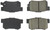 StopTech Performance 08-10 Honda Accord EX/EX-L Coupe / 08-10 LX/LX-P/LX+ Sedan Rear Brake Pads
