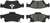 StopTech Street Brake Pads - Rear 308.14980