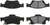 StopTech Performance 11-17 Dodge Durango Rear Brake Pads