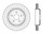 StopTech 12-15 Jeep Cherokee SRT8 Sport Slotted & Drilled Rear Passenger Side Rotor
