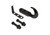 Rampage 1945-1949 Jeep CJ2A Tow Hook Kit - Black