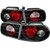 Spyder Honda Civic 92-95 3DR Euro Style Tail Lights Black ALT-YD-HC92-3D-BK