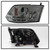 Spyder Dodge Ram 13-15 Projector Headlights Light Bar DRL Smoke PRO-YD-DR13-LBDRL-SM