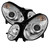 Spyder Mercedes Benz E-Class 03-06 Projector Headlights Xenon/HID Model- Chrm PRO-YD-MBW21103-HID-C