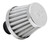 K&N 2in Base OD x .375in Flange ID x 1.75in H Rubber Base Crankcase Vent Filter - White