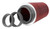 K&N Universal Air Filter Chrome Round Tapered Red - 4in Flange ID x 1.125in Flange Length x 9.5in H