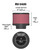 K&N Universal Rubber Filter 3 inch Flange 5 inch OD 3 inch Height