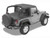Header Bikini Top; Targa-style Black Diamond Jeep 07-09 Wrangler 2-Door; Targa (standard length); requires 51243-01 channel;