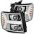 AlphaRex 07-13 Chevy 1500 LUXX LED Proj Headlights Plank Design Chrome w/ Activ Light/Seq Signal/DRL