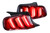 XB LED Tails: Ford Mustang (10-12) (Pair / Facelift / Red)