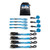 Mishimoto Medium-Duty Ratchet Tie-Down Kit (4-Pack) Blue