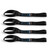 Mishimoto Soft Loop Tie-Down Straps (4-Pack) Black