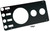 Kentrol 76-86 Jeep CJ Gauge Cover Without Radio Opening - Powdercoat Black