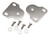 Kentrol 76-95 Jeep CJ/Wrangler YJ Interior Windshield Brackets Pair - Polished Silver