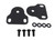 Kentrol 76-95 Jeep CJ/Wrangler YJ Interior Windshield Brackets Pair - Powdercoat Black
