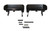 Kentrol 76-95 Jeep CJ7 Wrangler YJ Side Steps Pair - Powdercoat Black