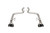 Corsa 18-21 Ford Mustang GT Black 3.0in PVD AxleBack Exhaust w/4.0in Quad Pro Tips