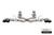 Corsa 2020 Corvette C8 3in Xtreme Cat-Back Exhaust 4.5in Blk Quad Tips - Integrates stock AFM Valve