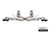 Corsa 2020 Corvette C8 3in Xtreme Cat-Back Exhaust 4.5in Pol Quad Tips - Integrates stock AFM Valve