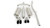 Corsa 98-03 Cadillac Seville 4.6L 2.5in Cat-Back Dual Rear w Twin 35in Black Pro-Series Tips