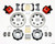 Wilwood Combination Parking Brake Rear Kit 11.75in Drilled Red 2011 Fiesta Rear